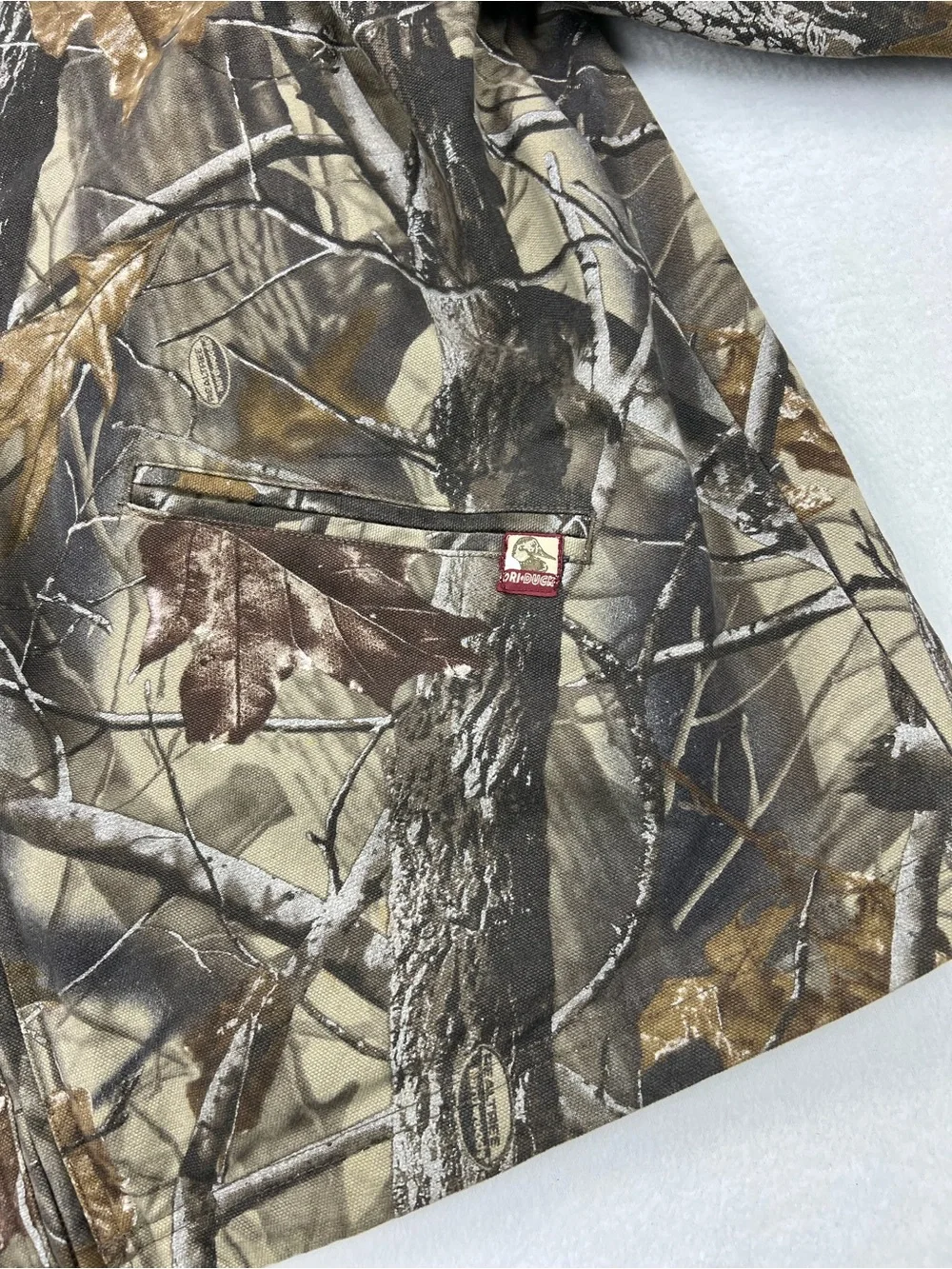 Dri Duck Mens Realtree Camoflauge Heavy Canvas Work Jacket Size XL Full Zip